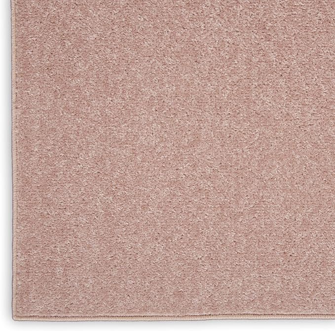 Nourison Home Nourison Essentials Pink 7' x 10' Area Rug - Easy Clean, Non Shedding, Bed Room, Living Room, Dining Room, Kitchen (7' x 10')