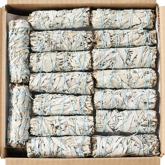 10 White Sage Smudge Sticks ~ Sustainably Grown Sage Bundles for Smudging, Smudge Kit, Ceremony, Spiritual Use, Home & Office Cleansing or Smoke Cleanse (10 Pack)