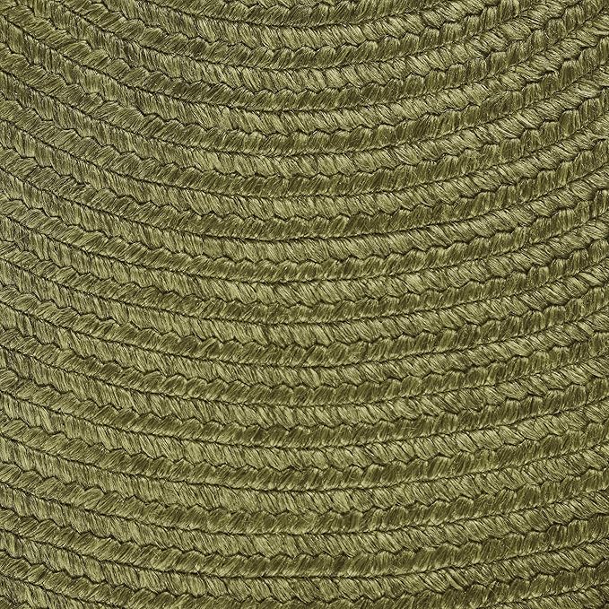 Superior Jute Oval Indoor Runner Rug, Green