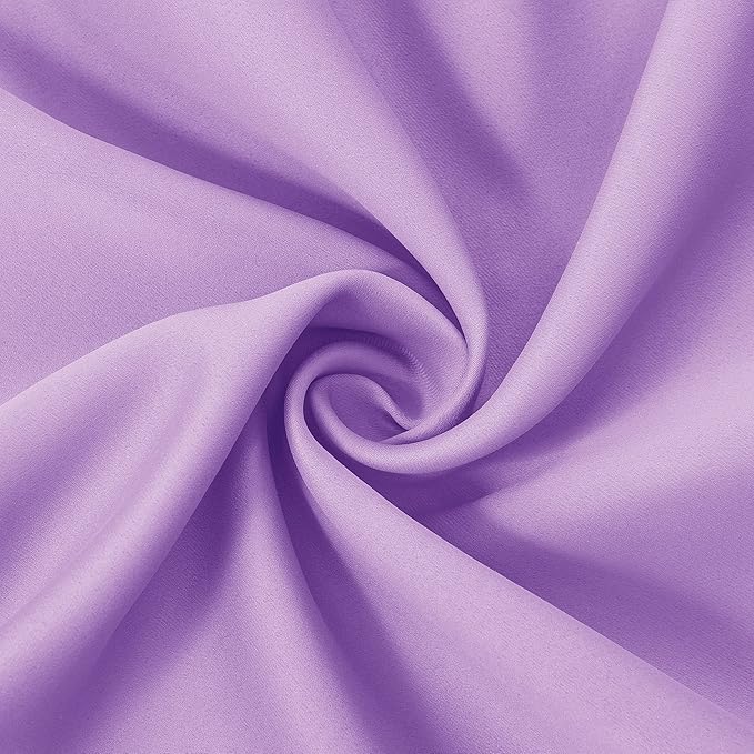 LEMOMO Blackout Curtains 66 x 95 inch/Lavender Curtains Set of 2 Panels/Thermal Insulated Room Darkening Bedroom Curtains