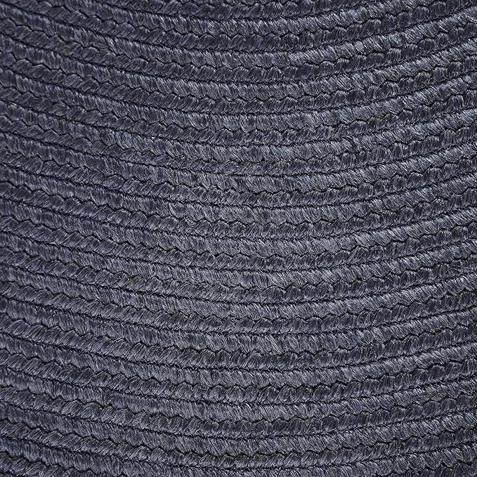 Superior Jute Oval Indoor Runner Rug, Denim Blue