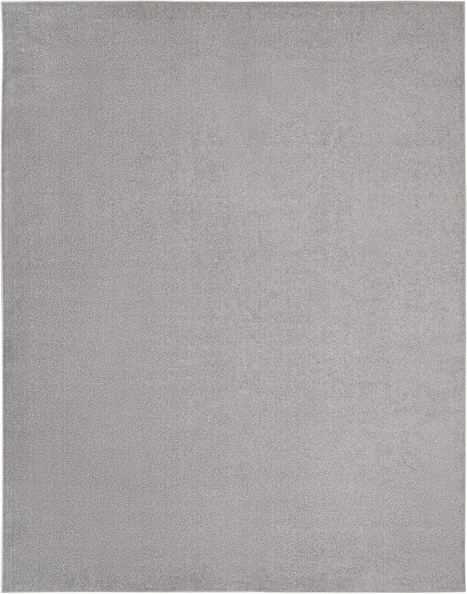 Nourison Home Nourison Essentials Silver Grey 8' x 11' Area Rug - Easy Clean, Non Shedding, Bed Room, Living Room, Dining Room, Kitchen (8' x 11')