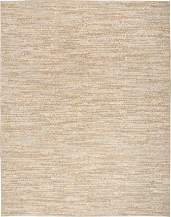 Nourison Home Nourison Essentials Ivory Gold 7' x 10' Area Rug - Easy Clean, Non Shedding, Bed Room, Living Room, Dining Room, Kitchen (7' x 10')