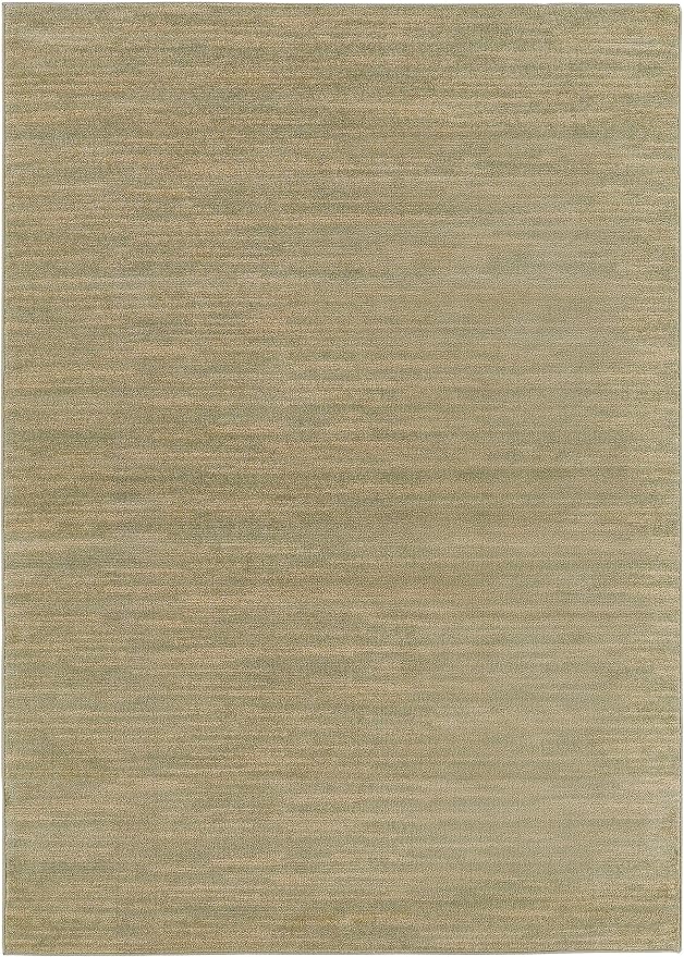 Nourison Home Nourison Essentials Green Gold 5' x 7' Area Rug - Easy Clean, Non Shedding, Bed Room, Living Room, Dining Room, Kitchen (5' x 7')