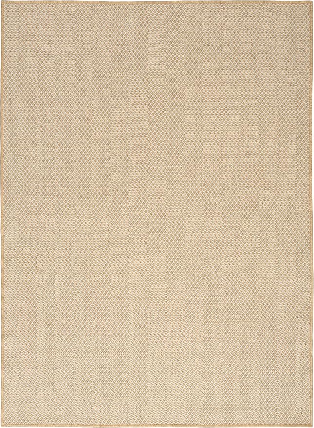 Nourison Home Courtyard Jute Ivory 4' x 6' Area Rug - Easy Clean, Non Shedding, Bed Room, Living Room, Dining Room, Kitchen (4' x 6')