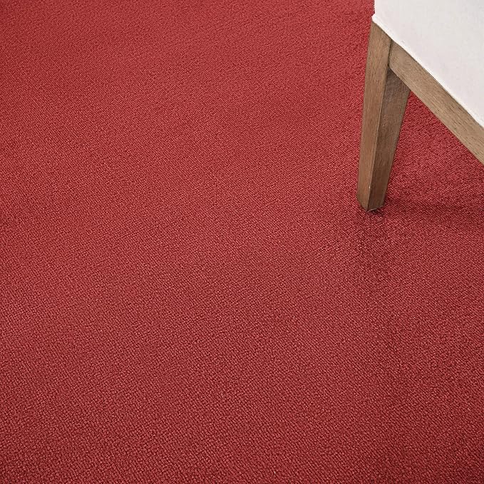 Nourison Home Nourison Essentials Brick Red 5' x Square Area Rug - Easy Clean, Non Shedding, Bed Room, Living Room, Dining Room, Kitchen (5' x Square)