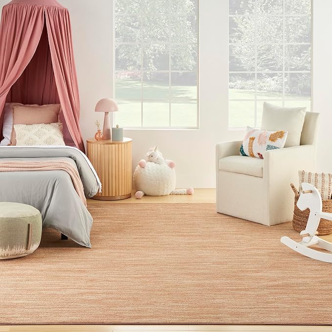 Nourison Home Nourison Essentials Rust 6' x 9' Area Rug - Easy Clean, Non Shedding, Bed Room, Living Room, Dining Room, Kitchen (6' x 9')
