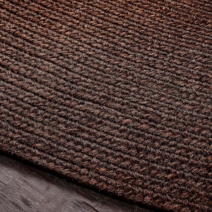 Superior Indoor/Outdoor Area Rug, Reversible Braided Floor Decor for Living Room, Kitchen, Patio, Front Porch, Modern Boho Farmhouse Rugs, Hardwood, Bedroom Accessories, 5' x 8', Cocoa