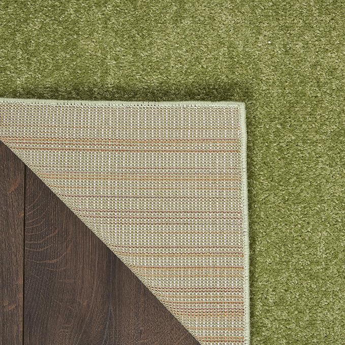 Nourison Home Nourison Essentials Green 4' x 6' Area Rug - Easy Clean, Non Shedding, Bed Room, Living Room, Dining Room, Kitchen (4' x 6')