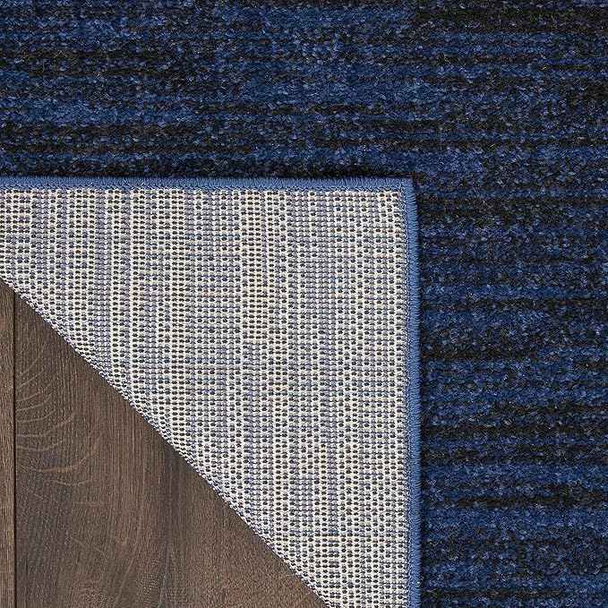 Nourison Home Nourison Essentials Midnight Blue 7' x 10' Area Rug - Easy Clean, Non Shedding, Bed Room, Living Room, Dining Room, Kitchen (7' x 10')