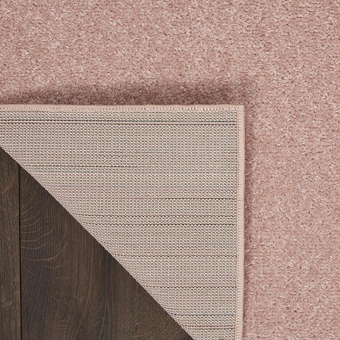 Nourison Home Nourison Essentials Pink 2'2" x 14' Area Rug - Easy Clean, Non Shedding, Bed Room, Living Room, Dining Room, Kitchen (14' Runner)