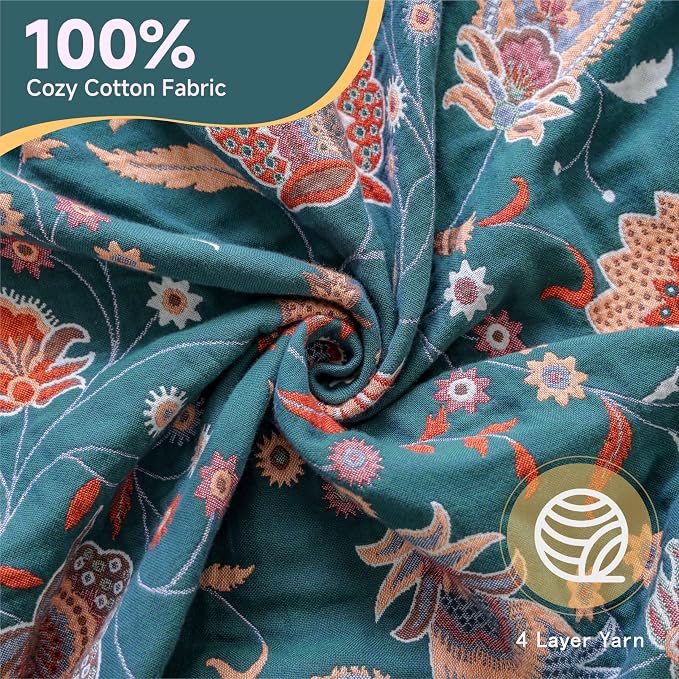 Boho Large Cotton Throw Blanket 80''x90'',Ultra Soft Rustic Quilt,Sofa Throw Cover with Tassels,Farmhouse Lightweight Woven Throw for Bed,Travel,Couch,Home Decor