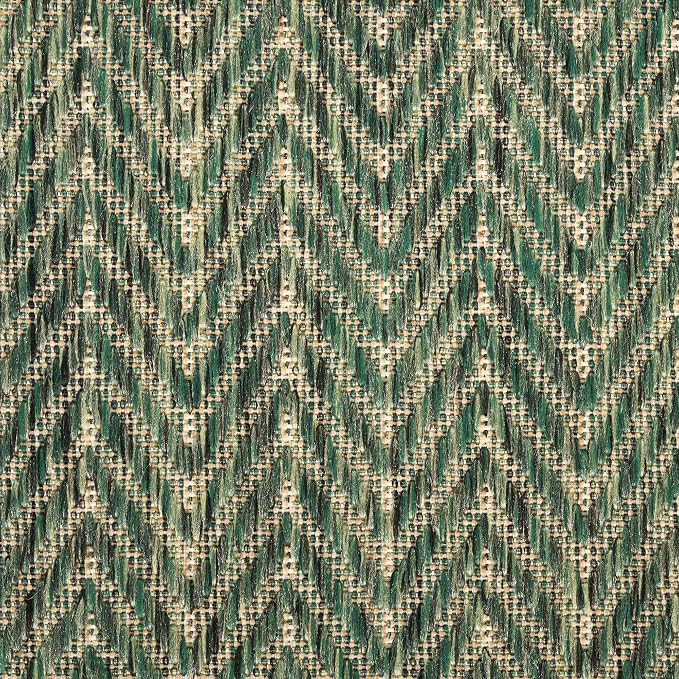 Nourison Home Horizon Indoor/Outdoor Green 4' x 6' Area Rug - Easy Clean, Non Shedding, Bed Room, Living Room, Dining Room, Kitchen (4' x 6')