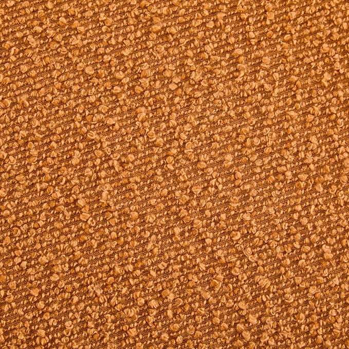 Christopher Knight Home Tatia Modern Bouce Upholstered Ottoman Coffee Table, Multi-Functional Sofa Footrest with Wooden Frame, Extra Seating for Living Room, Bedroom, Entryway, Brown+Pumpkin Orange