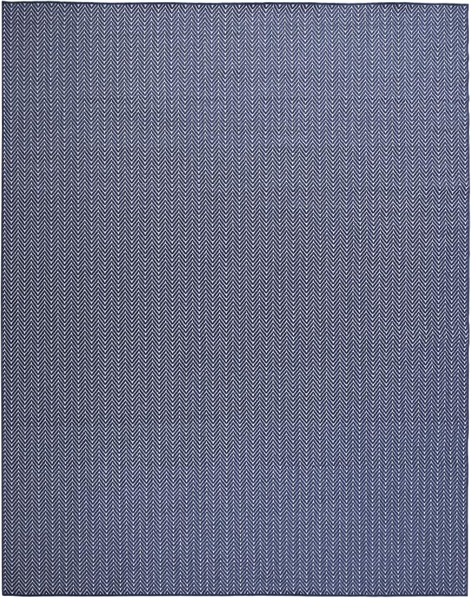 Nourison Home Horizon Indoor/Outdoor Navy 9' x 12' Area Rug - Easy Clean, Non Shedding, Bed Room, Living Room, Dining Room, Kitchen (9' x 12')