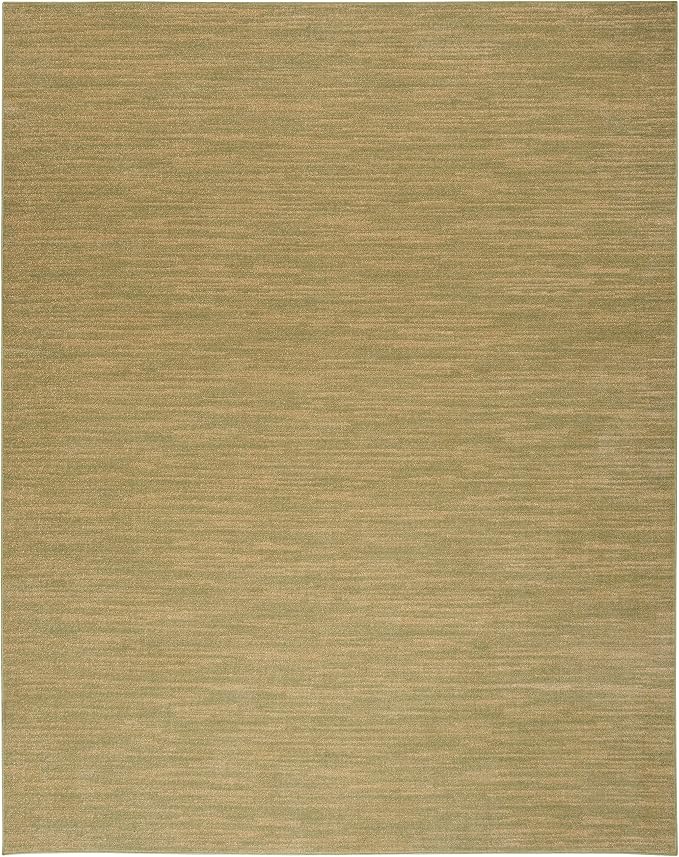 Nourison Home Nourison Essentials Green Gold 8' x 10' Area Rug - Easy Clean, Non Shedding, Bed Room, Living Room, Dining Room, Kitchen (8' x 10')