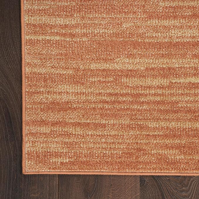 Nourison Home Nourison Essentials Rust 2' x 6' Area Rug - Easy Clean, Non Shedding, Bed Room, Living Room, Dining Room, Kitchen (6' Runner)