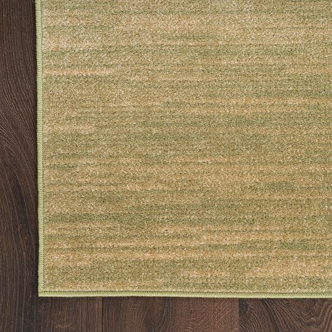 Nourison Home Nourison Essentials Green Gold 7' x 10' Area Rug - Easy Clean, Non Shedding, Bed Room, Living Room, Dining Room, Kitchen (7' x 10')